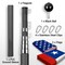 G128 Combo Pack: 25 Ft Telescoping Aluminum Flagpole (Black) & American and Chile Flags 3x5 Ft, Both ToughWeave Series Embroidered Polyester | Pole with Flags Included